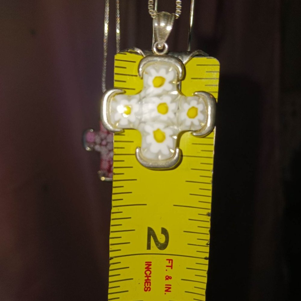 Murano Millefiori Sterling Silver